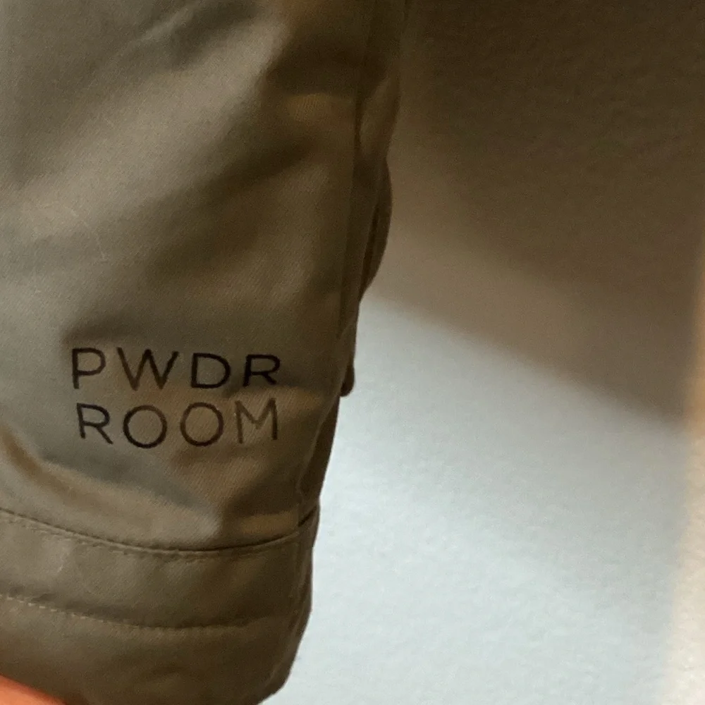 * Pwdr Room Winter Ski Jacket Coat Size S Olive Green